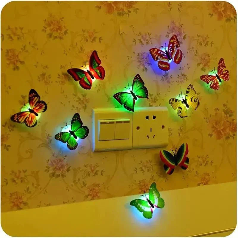 6 PCS ,LED Butterfly Night Light Pack Of (6 Pcs)