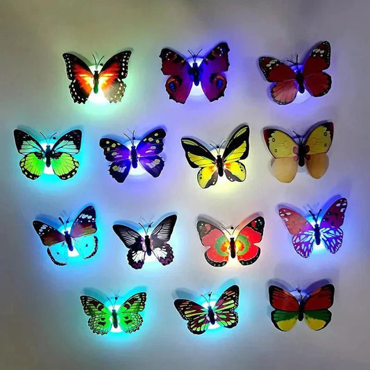 6 PCS ,LED Butterfly Night Light Pack Of (6 Pcs)
